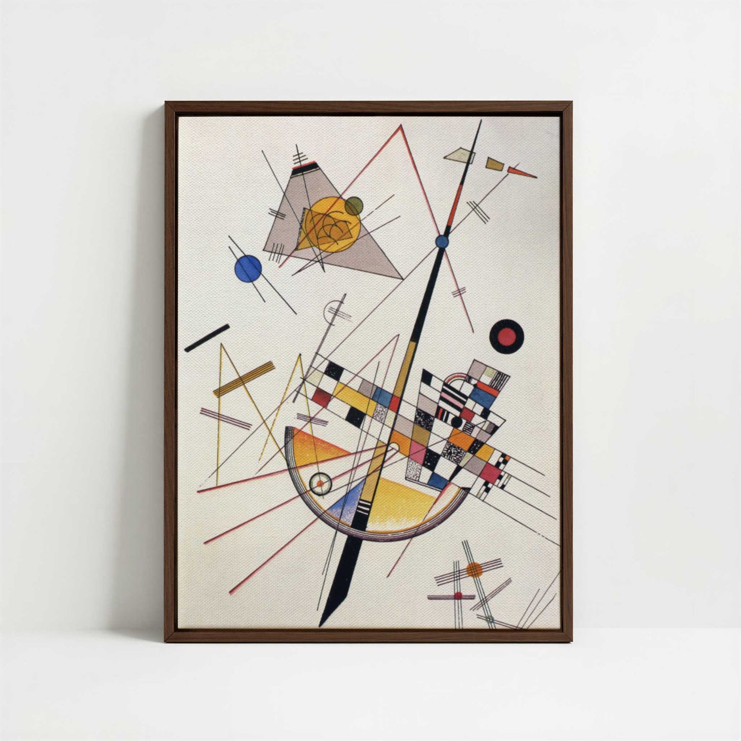 Framed Canvas - Framed canvas in dark wood color frame