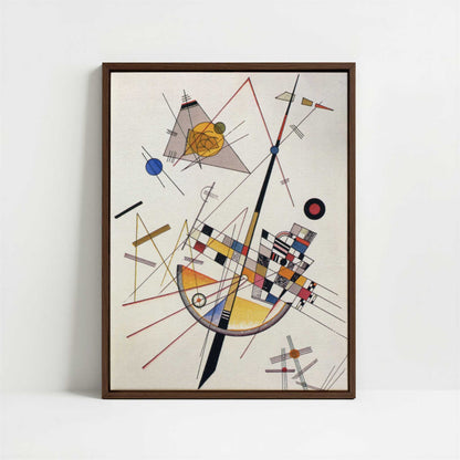 Framed Canvas - Framed canvas in dark wood color frame