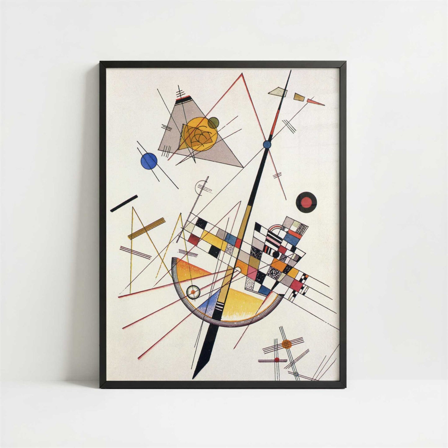Delicate Tension (1923) by Kandinsky – Art Print - Art print in black frame
