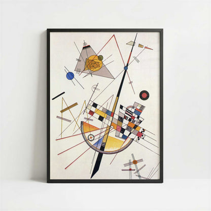 Delicate Tension (1923) by Kandinsky – Art Print - Art print in black frame