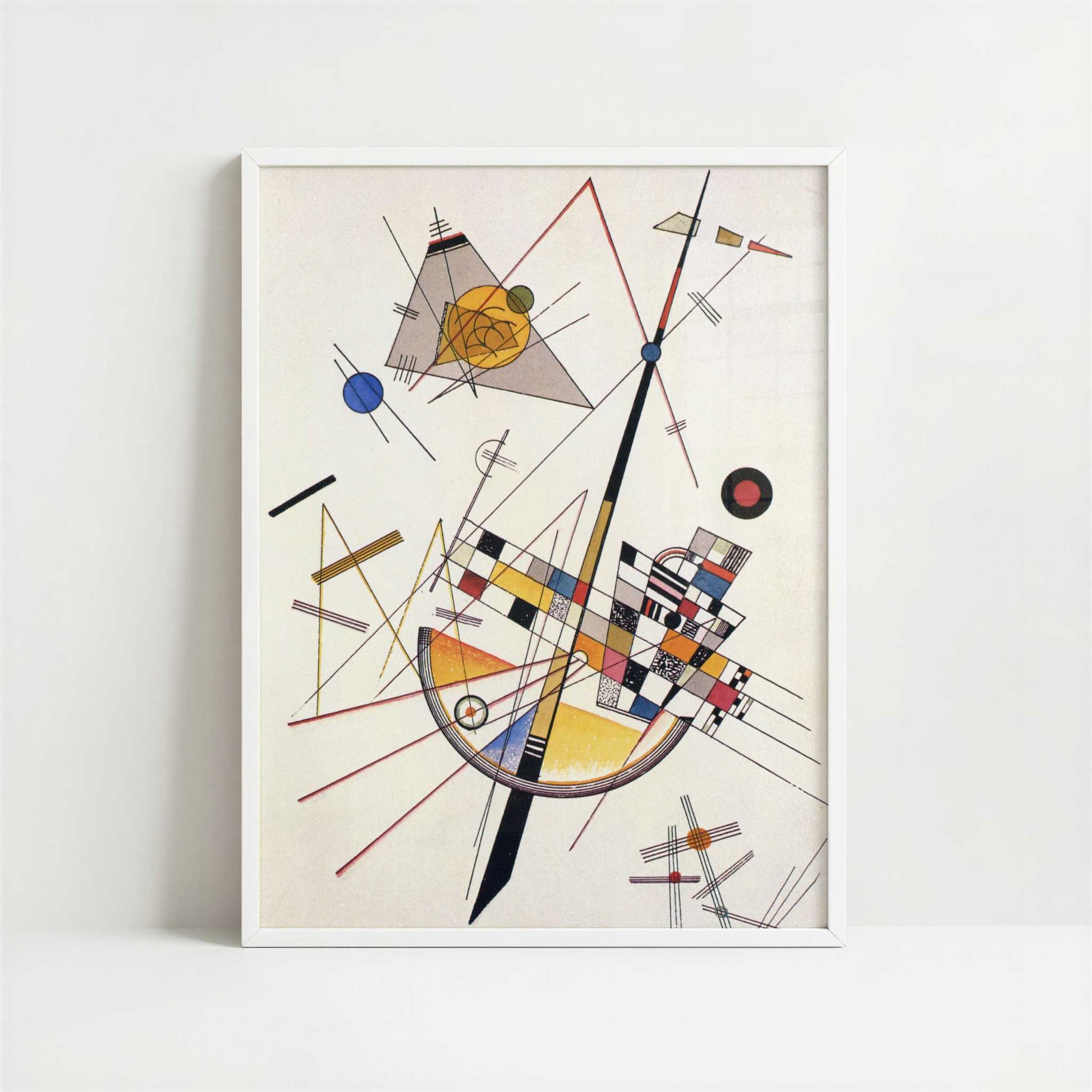 Delicate Tension (1923) by Kandinsky – Art Print - Art print in white frame