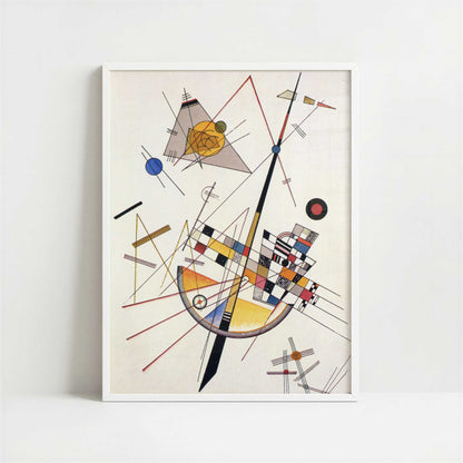 Delicate Tension (1923) by Kandinsky – Art Print - Art print in white frame