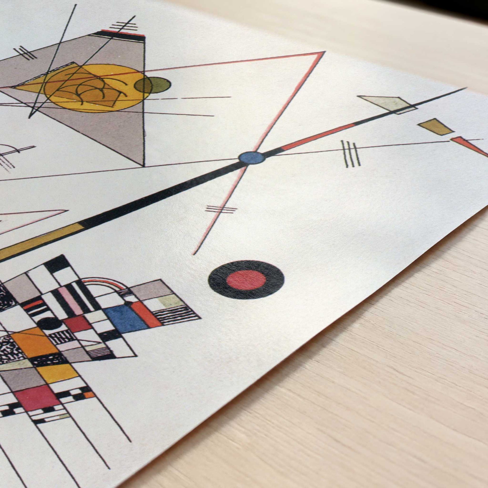 Delicate Tension (1923) by Kandinsky – Art Print - Close-up detail of the art print