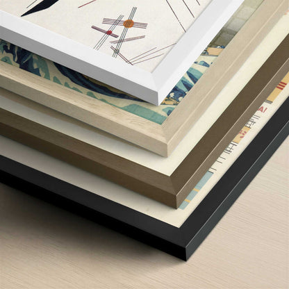 Delicate Tension (1923) by Kandinsky – Art Print - Close-up detail of the different frames