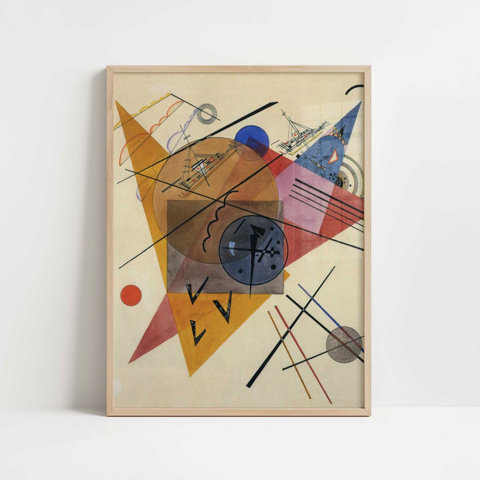 Dream Motion (1923) by Wassily Kandinsky – Art Print - Art print in oak frame