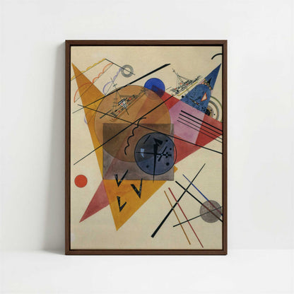 Framed Canvas - Framed canvas in dark wood color frame