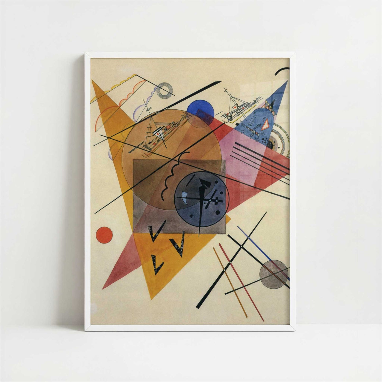 Dream Motion (1923) by Wassily Kandinsky – Art Print - Art print in white frame