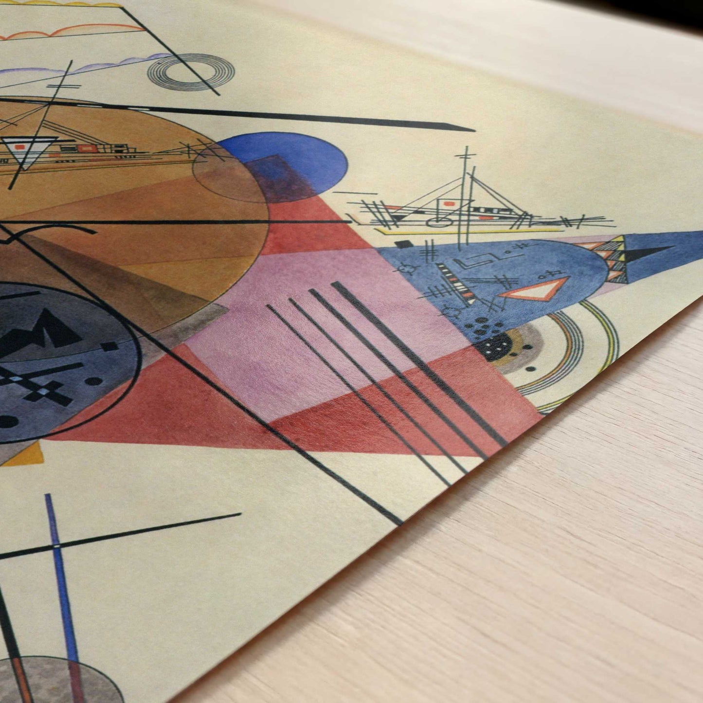 Dream Motion (1923) by Wassily Kandinsky – Art Print - Close-up detail of the art print