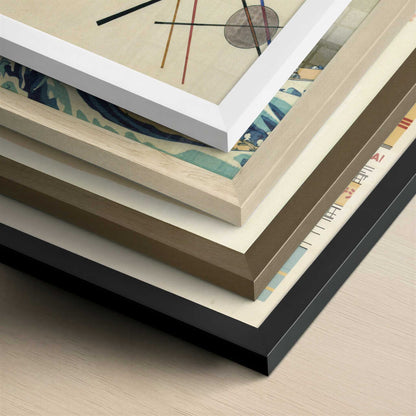 Dream Motion (1923) by Wassily Kandinsky – Art Print - Close-up detail of the different frames