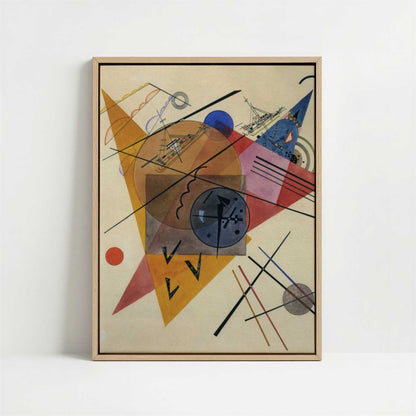 Framed Canvas - Framed canvas in oak color frame