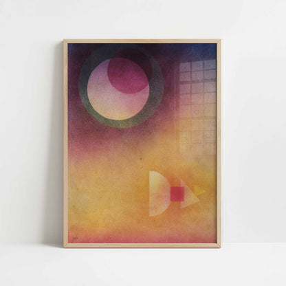 Evasive (1929) by Wassily Kandinsky – Art Print - Art print in oak frame