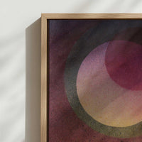 Framed Canvas - Close-up detail and texture of the framed canvas