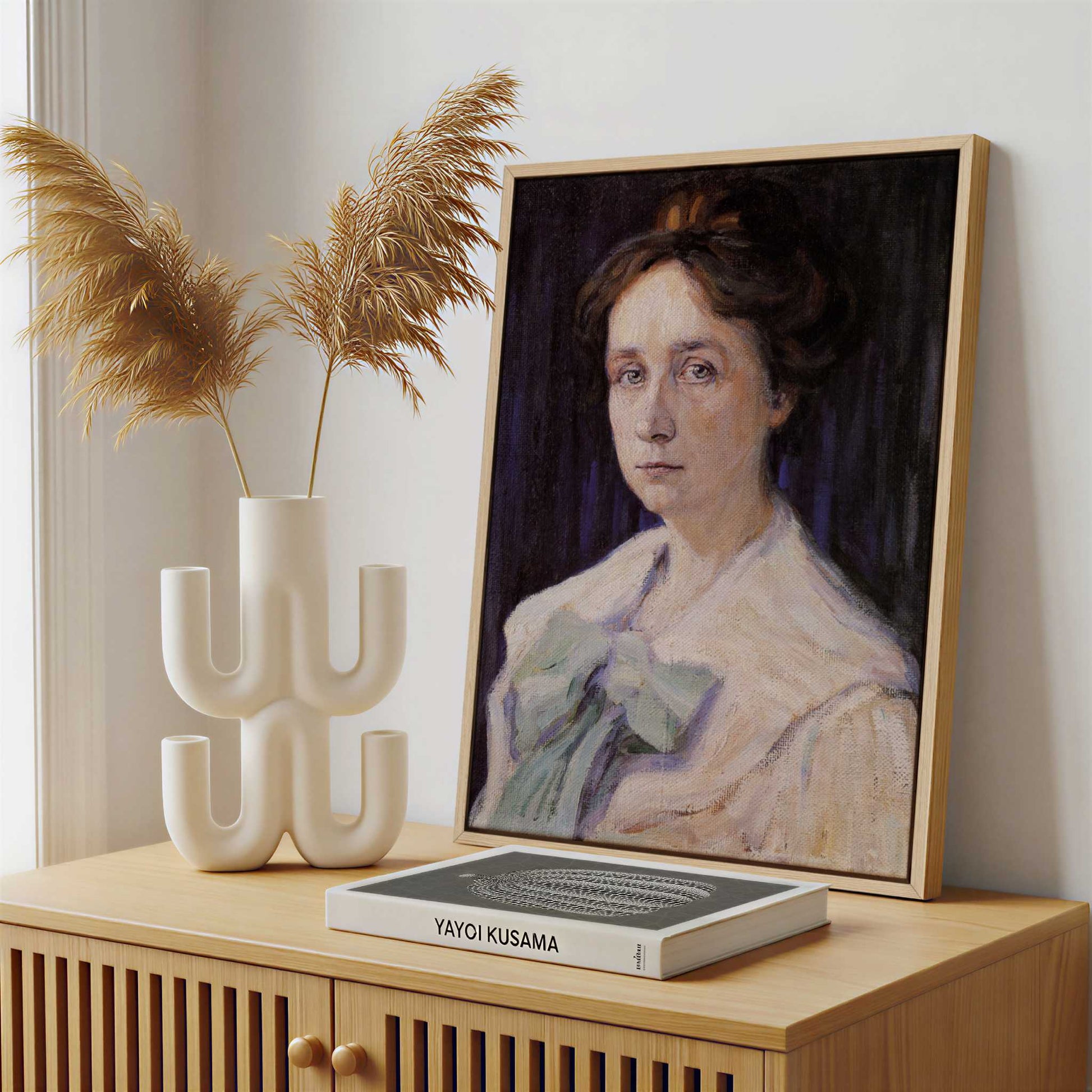 Framed Canvas - Framed canvas in a stylish interior setting