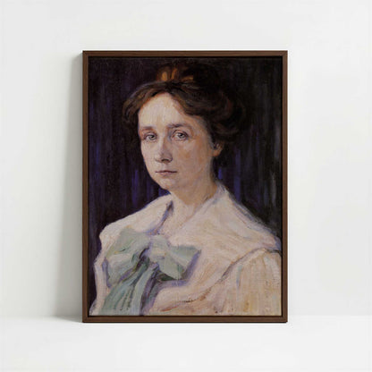 Framed Canvas - Framed canvas in dark wood color frame