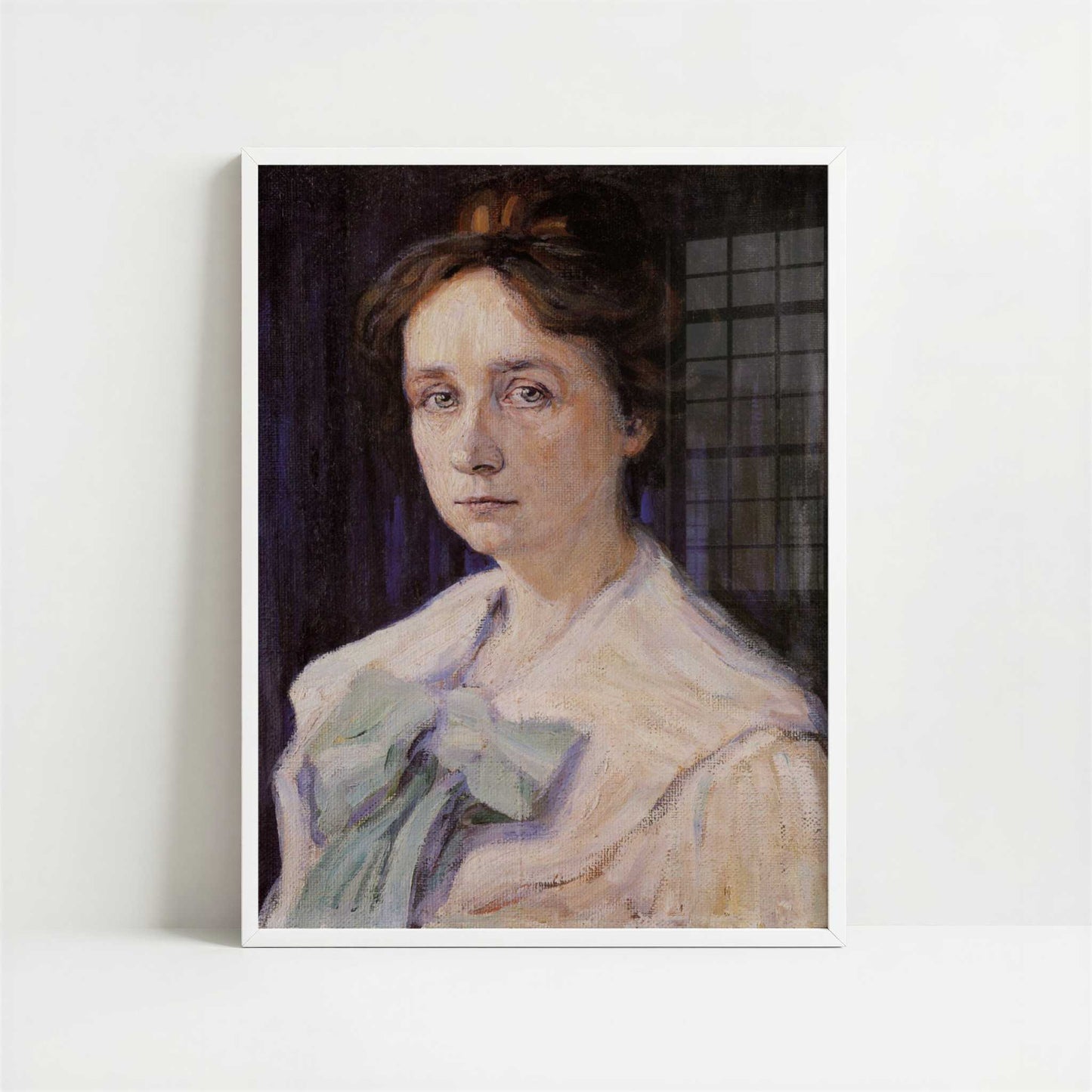 Gabriele Münter (1905) by Wassily Kandinsky – Art Print - Art print in white frame