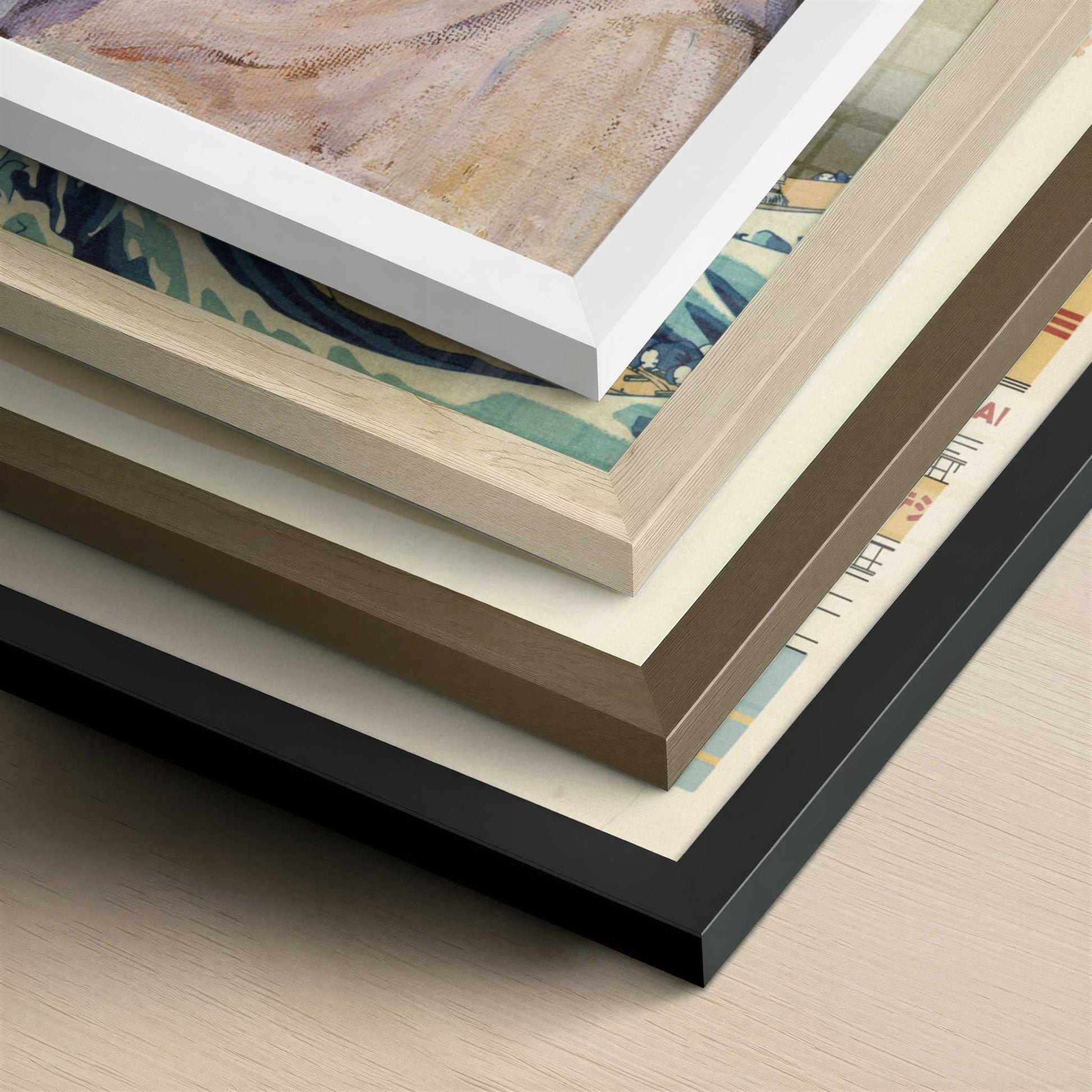 Gabriele Münter (1905) by Wassily Kandinsky – Art Print - Close-up detail of the different frames