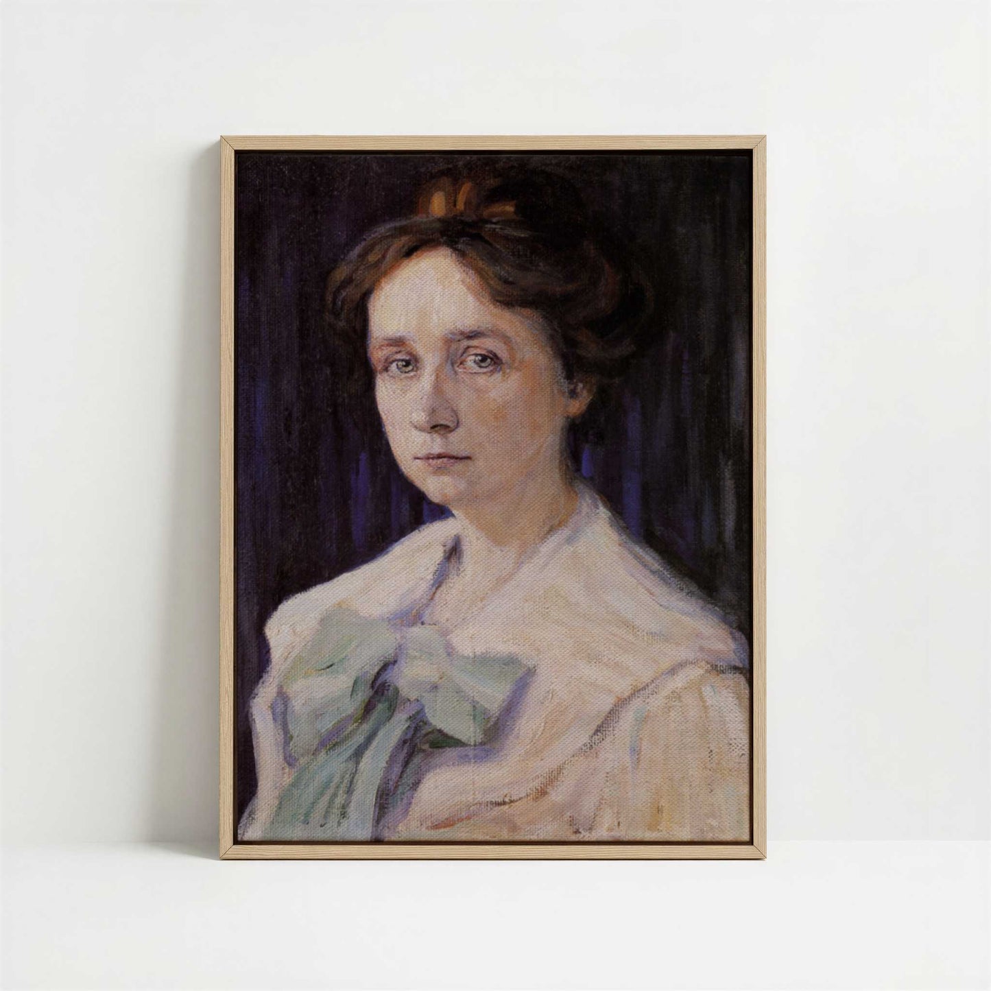 Framed Canvas - Framed canvas in oak color frame