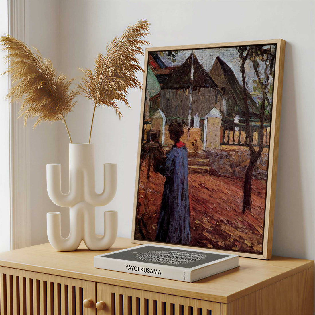 Framed Canvas - Framed canvas in a stylish interior setting