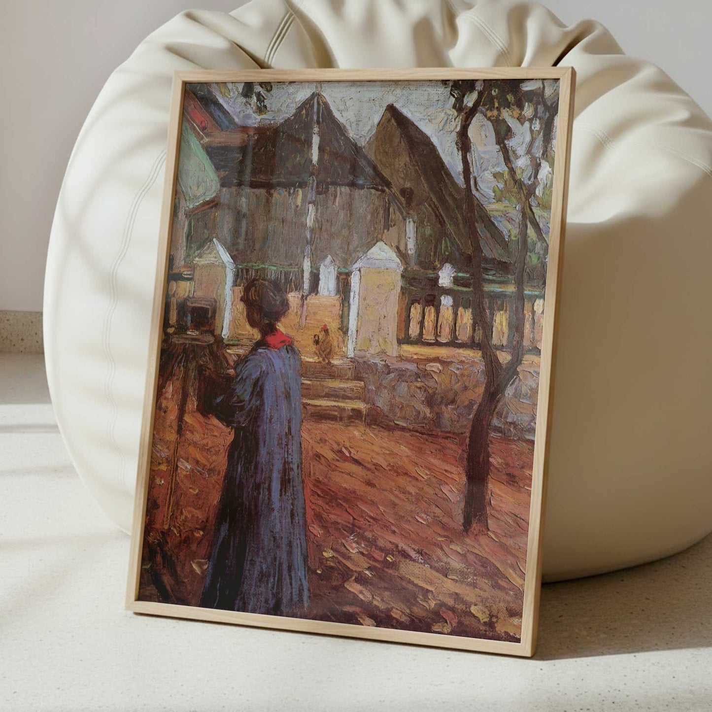 Gabriele Münter Painting in Kallmånz (1903) by Wassily Kandinsky – Art Print - Interior inspiration