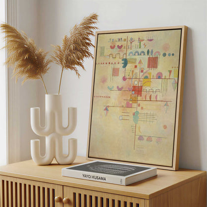 Framed Canvas - Framed canvas in a stylish interior setting