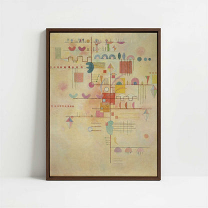 Framed Canvas - Framed canvas in dark wood color frame