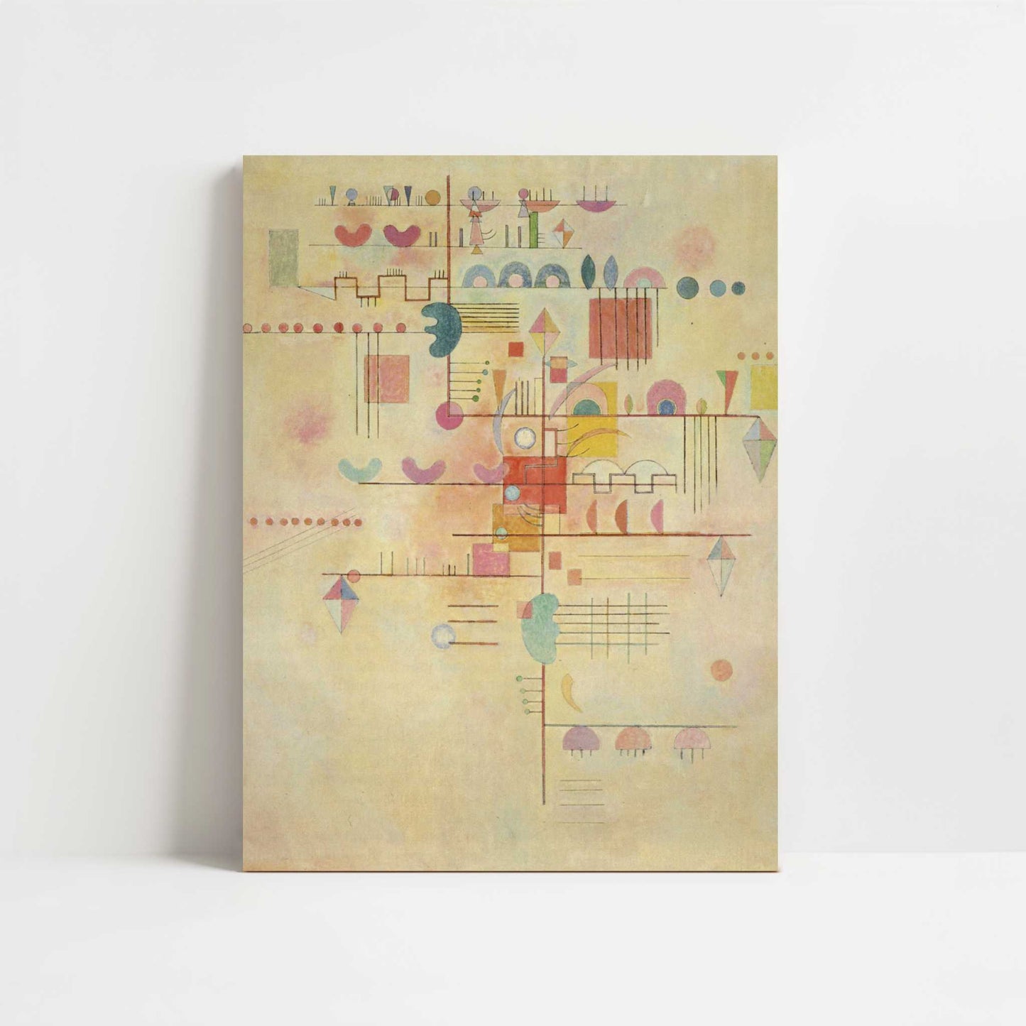 Gentle Ascent (1934) by Wassily Kandinsky – Art Print - Unframed art print