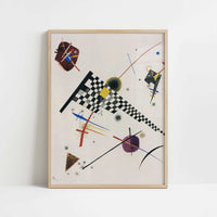 Grid (1923) by Wassily Kandinsky – Art Print - Art print in oak frame
