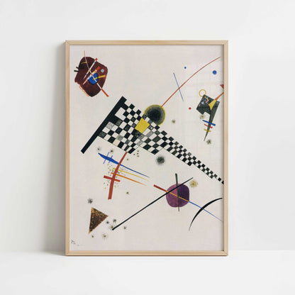 Grid (1923) by Wassily Kandinsky – Art Print - Art print in oak frame