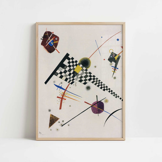 Grid (1923) by Wassily Kandinsky – Art Print - Art print in oak frame
