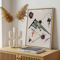 Framed Canvas - Framed canvas in a stylish interior setting