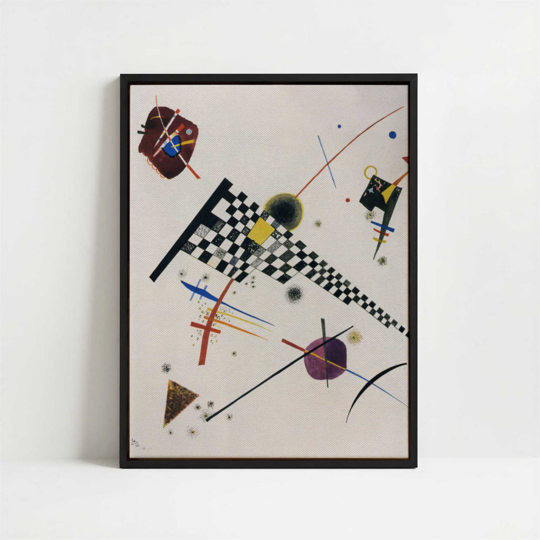 Framed Canvas - Framed canvas in black frame