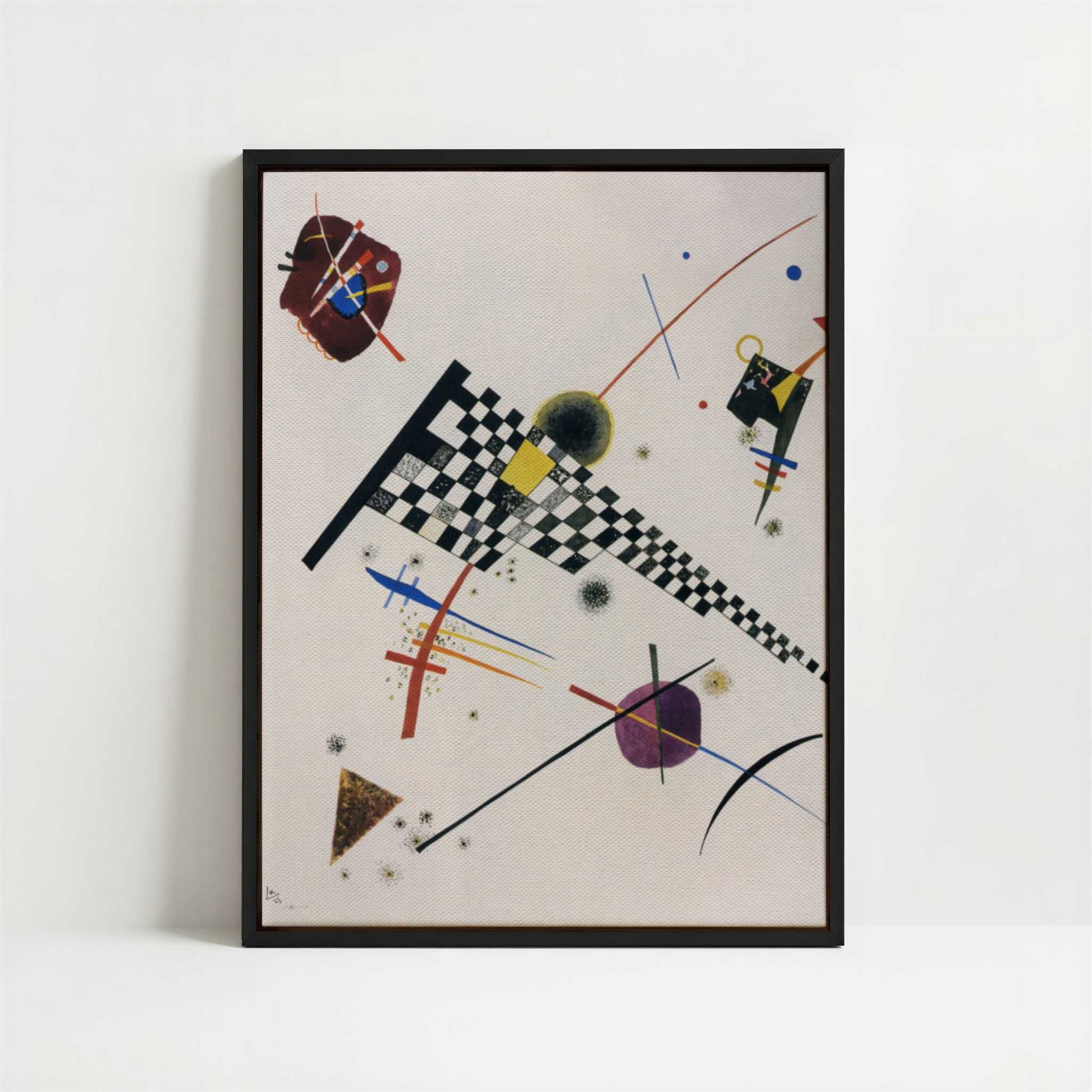 Framed Canvas - Framed canvas in black frame