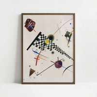 Grid (1923) by Wassily Kandinsky – Art Print - Art print in dark wood frame