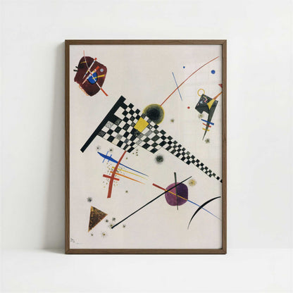 Grid (1923) by Wassily Kandinsky – Art Print - Art print in dark wood frame