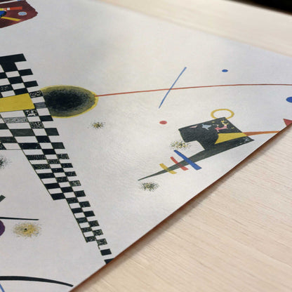 Grid (1923) by Wassily Kandinsky – Art Print - Close-up detail of the art print