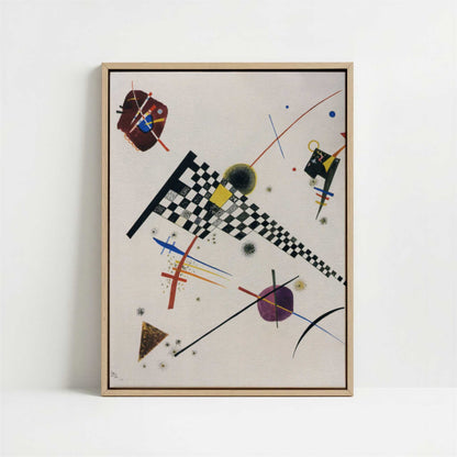 Framed Canvas - Framed canvas in oak color frame