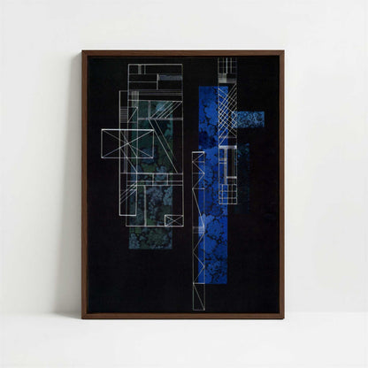 Framed Canvas - Framed canvas in dark wood color frame