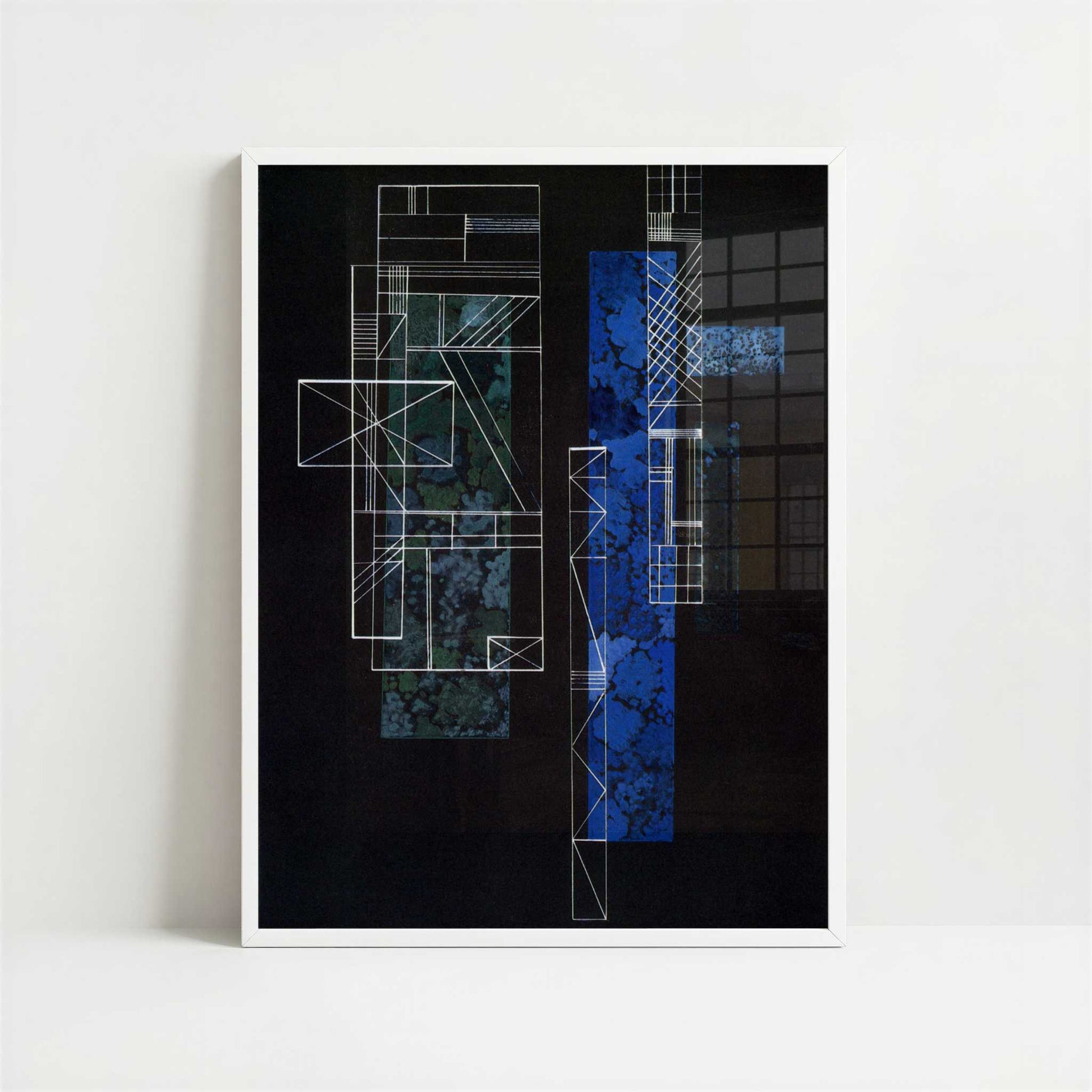 Grids (1935) by Wassily Kandinsky – Art Print - Art print in white frame