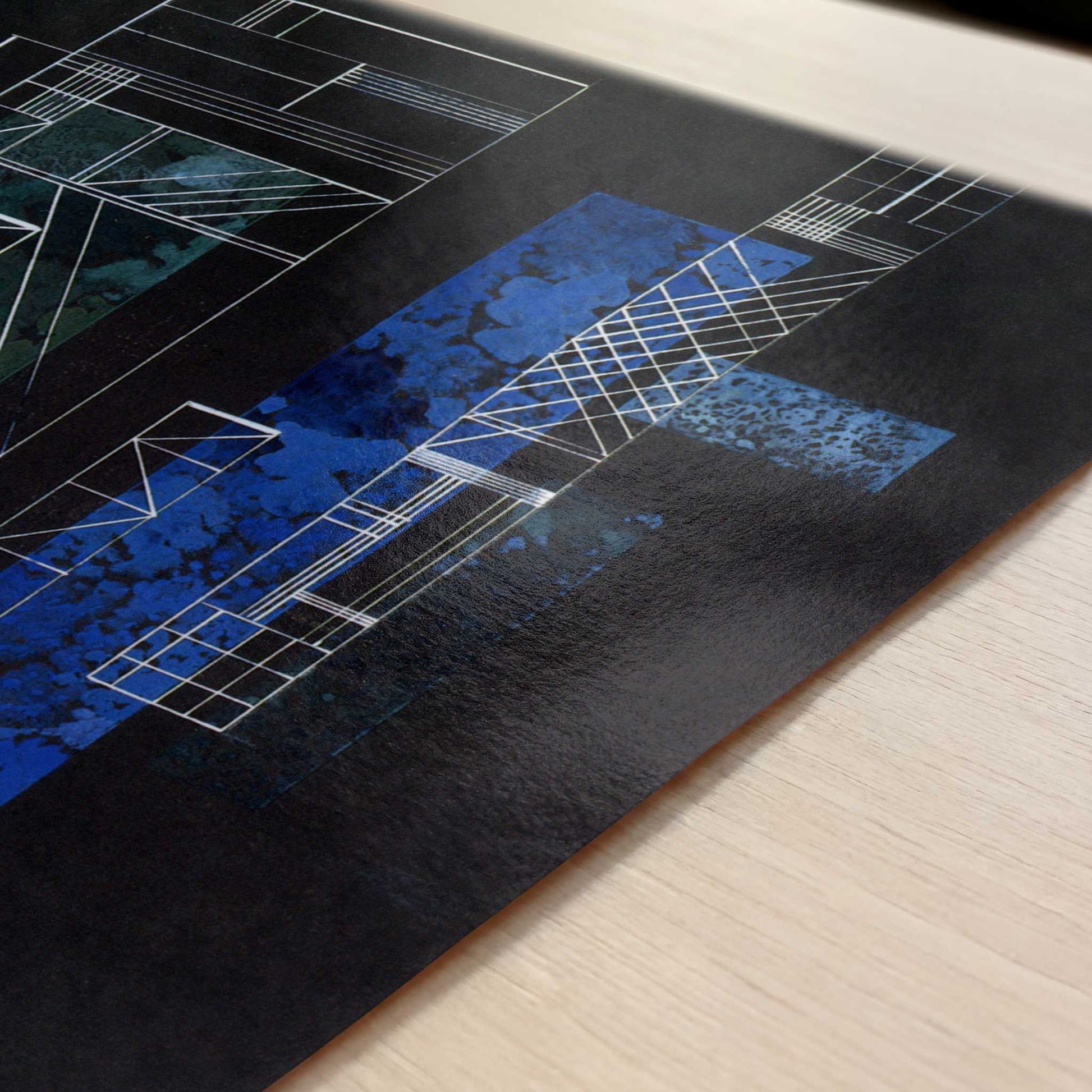 Grids (1935) by Wassily Kandinsky – Art Print - Close-up detail of the art print