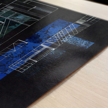 Grids (1935) by Wassily Kandinsky – Art Print - Close-up detail of the art print