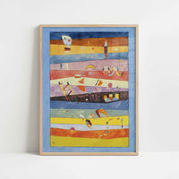 Horizontals (1939) by Wassily Kandinsky – Art Print - Art print in oak frame
