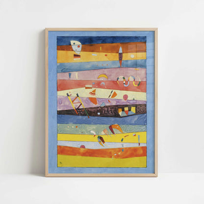 Horizontals (1939) by Wassily Kandinsky – Art Print - Art print in oak frame