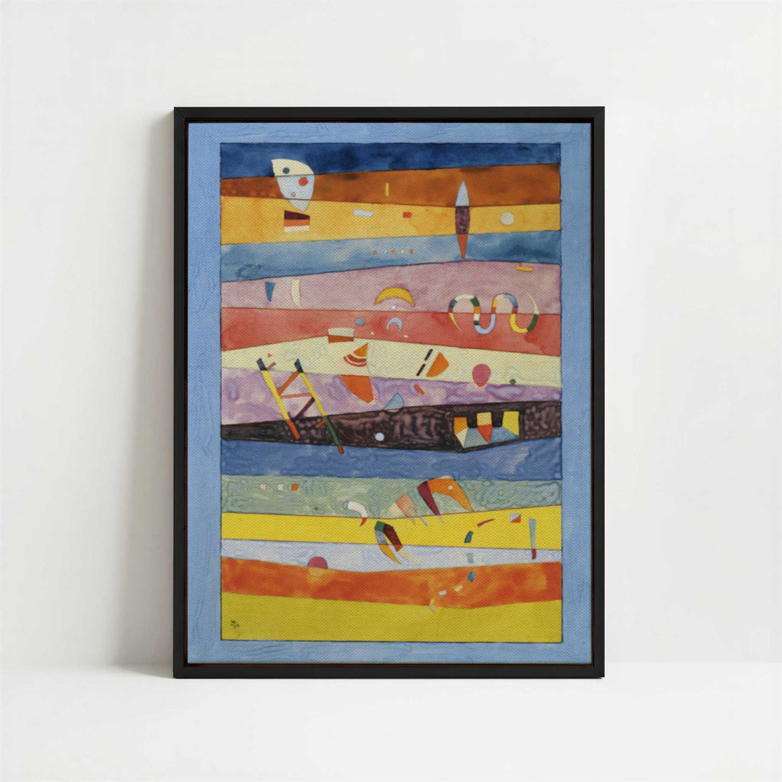 Framed Canvas - Framed canvas in black frame