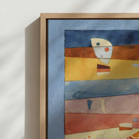 Framed Canvas - Close-up detail and texture of the framed canvas