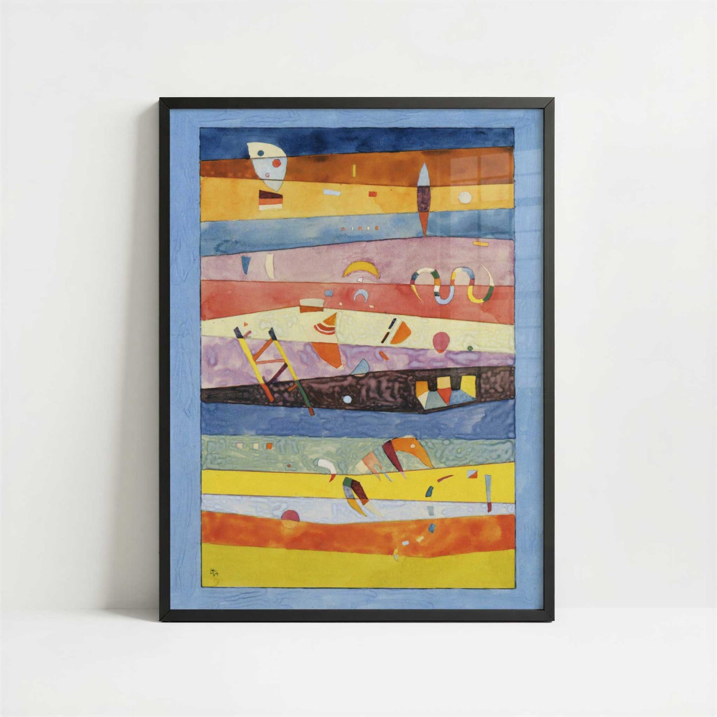 Horizontals (1939) by Wassily Kandinsky – Art Print - Art print in black frame