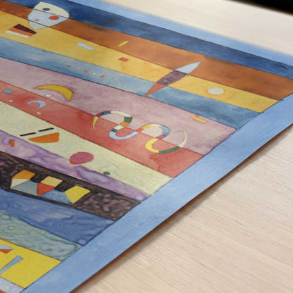 Horizontals (1939) by Wassily Kandinsky – Art Print - Close-up detail of the art print