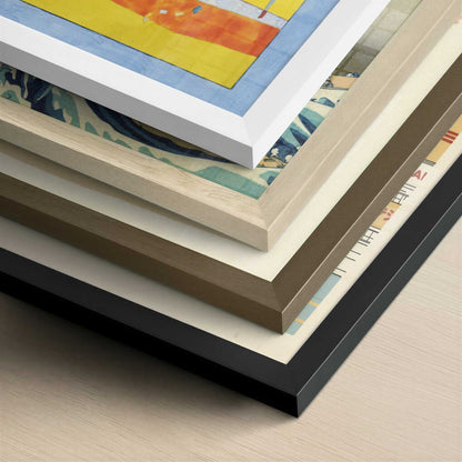 Horizontals (1939) by Wassily Kandinsky – Art Print - Close-up detail of the different frames