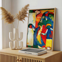 Framed Canvas - Framed canvas in a stylish interior setting