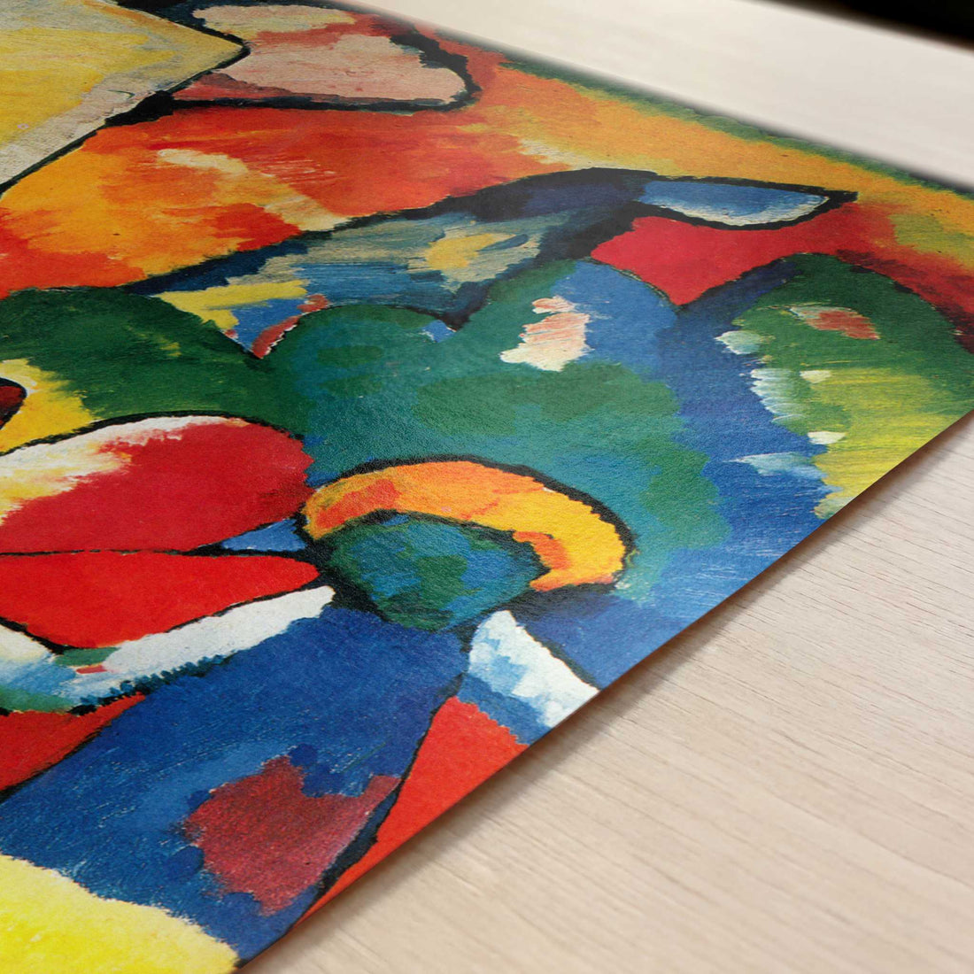 Improvisation 6 (1909) by Wassily Kandinsky – Art Print - Close-up detail of the art print