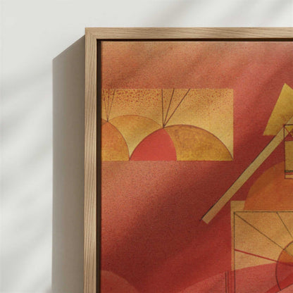 Framed Canvas - Close-up detail and texture of the framed canvas